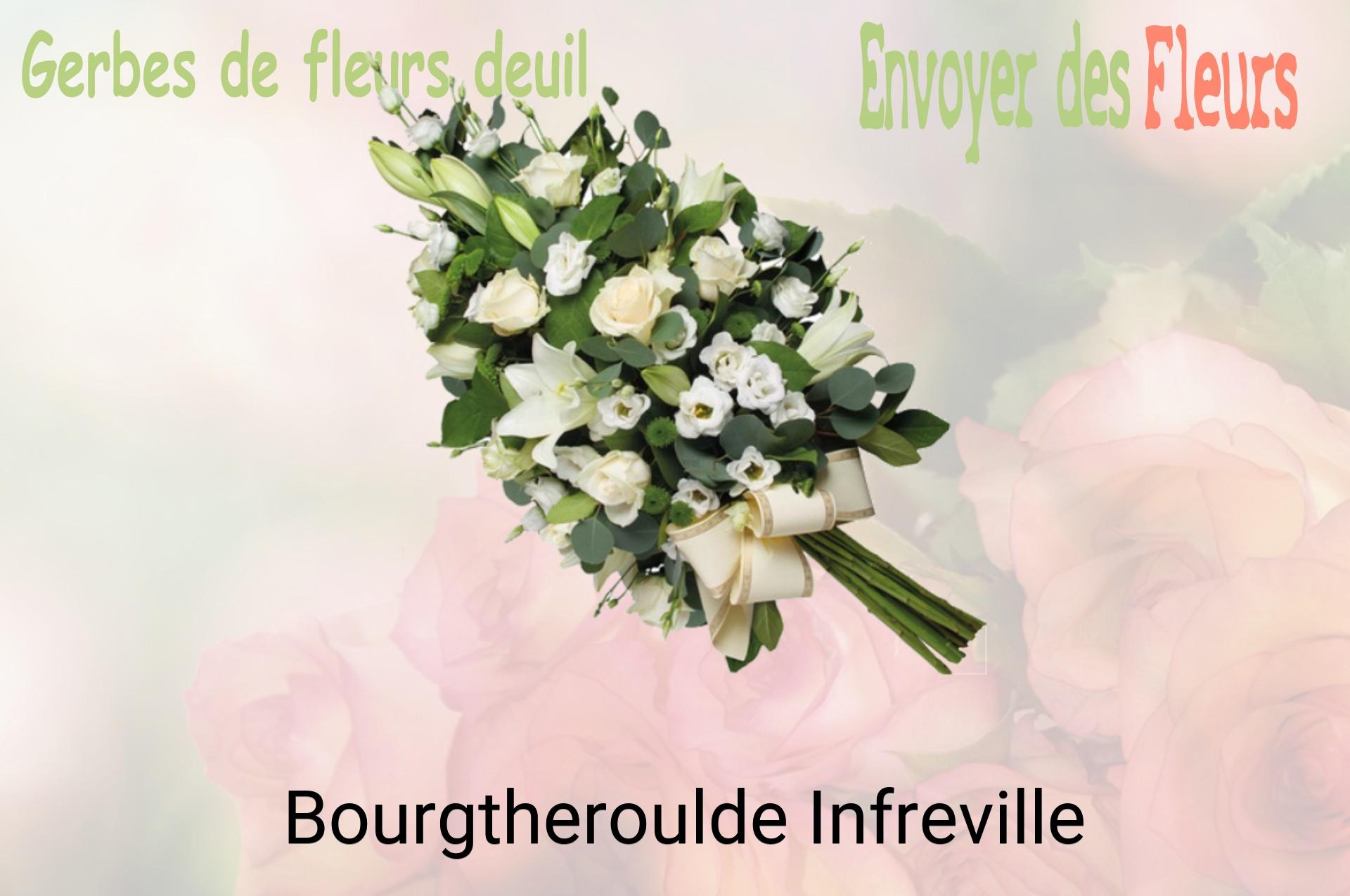 Gerbe de fleurs de deuil livrée à Bourgtheroulde-Infreville